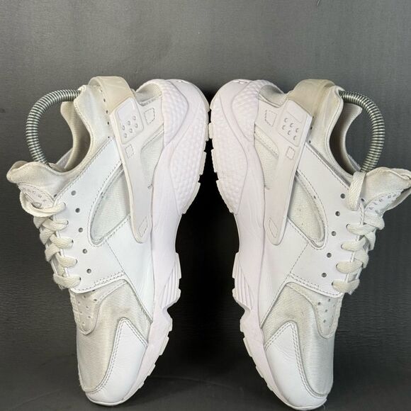 Nike Air Huarache Run Triple White Retro athletic shoes Women’s Size 8.5 - Picture 5 of 8